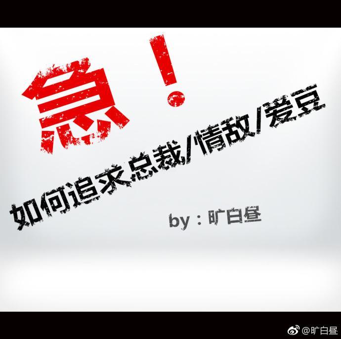 急!如何追求总裁封面