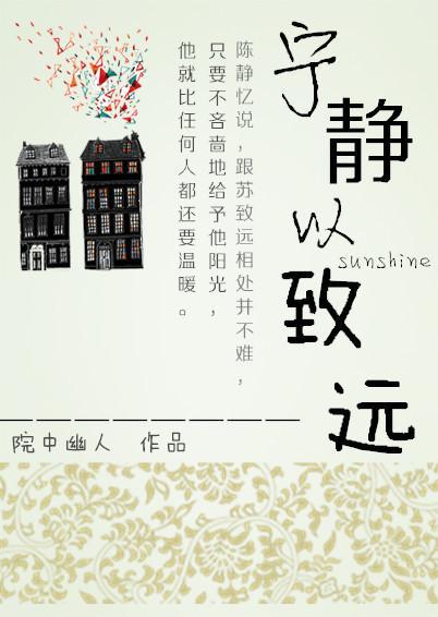 宁静以致远封面