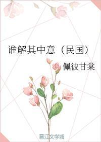 谁解其中意(民国)封面