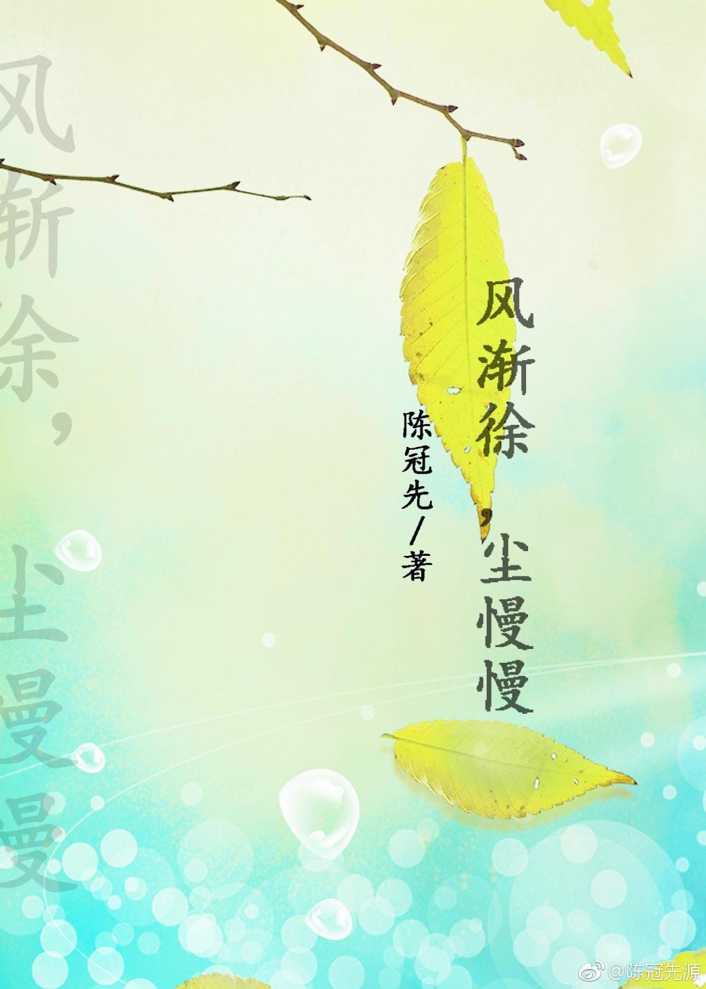 风渐徐尘慢慢封面