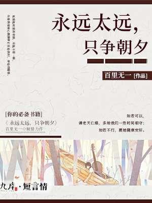 永远太远，只争朝夕封面